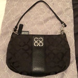 Coach Wristlet Black Cloth Bag